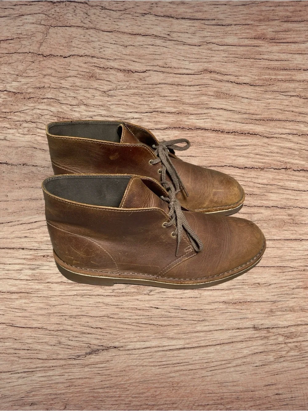 CLARKS Chukka Leather Mens Dessert Boots